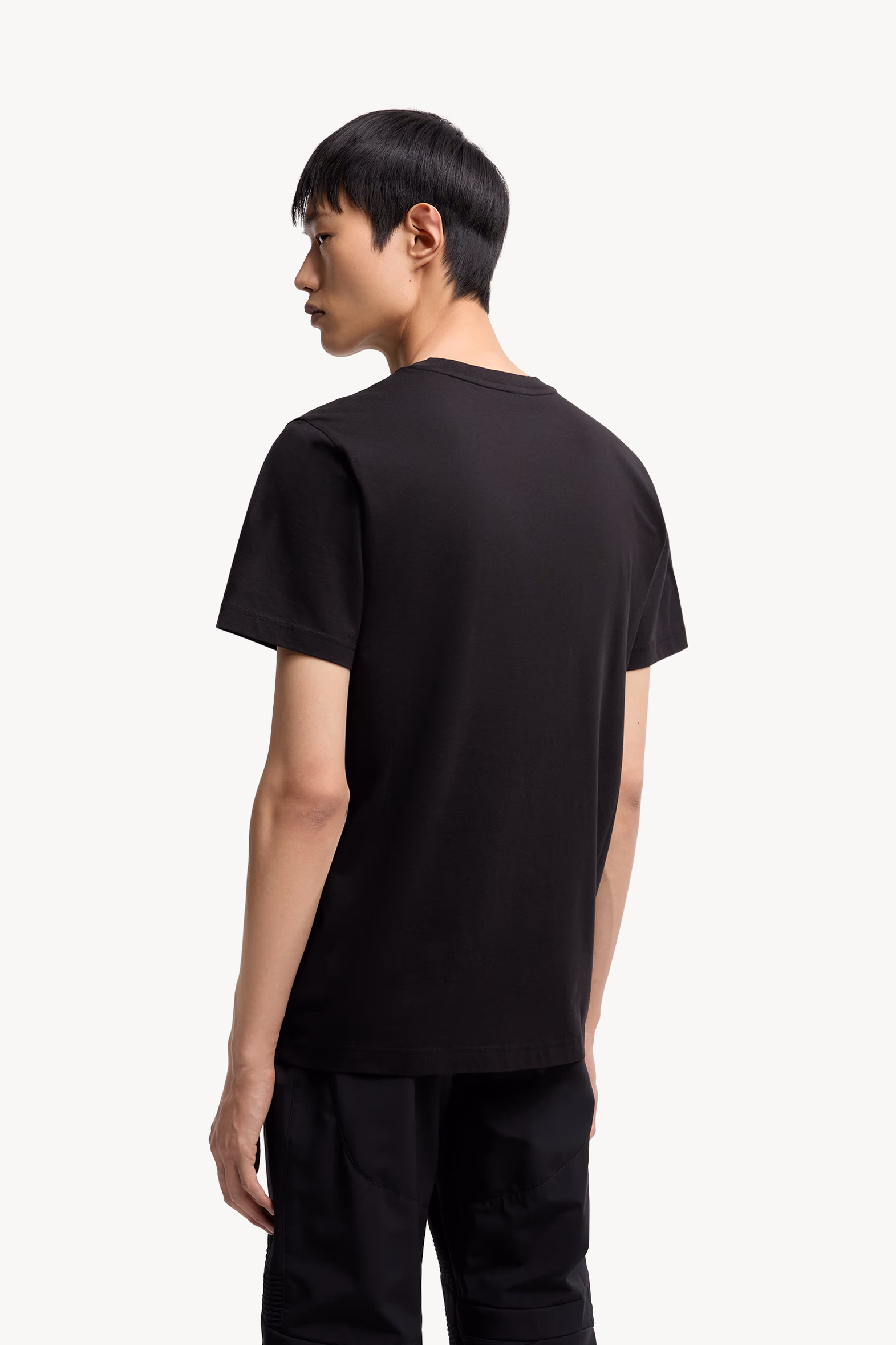 Cotton T-Shirt Men Black Moncler 5